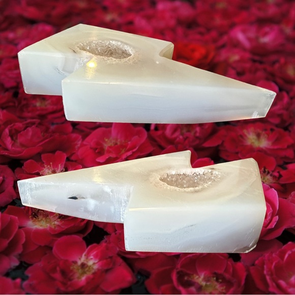 Druzy Agate Lightening Bolt ⚡️ (B) - Picture 4 of 4